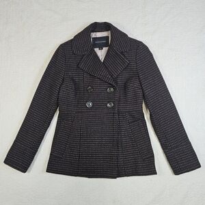 Banana Republic Wool Blend Double Breasted Pea Coat